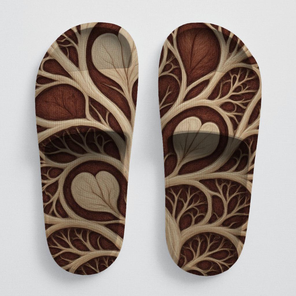 Orchid Vein Labyrinth trendy summer slides