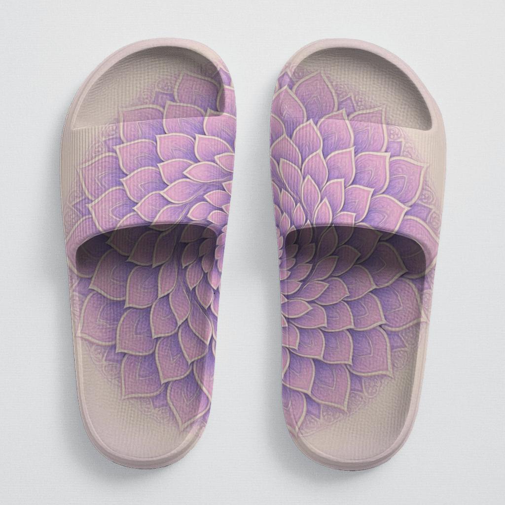 Floral Spiral Aether comfortable casual slides