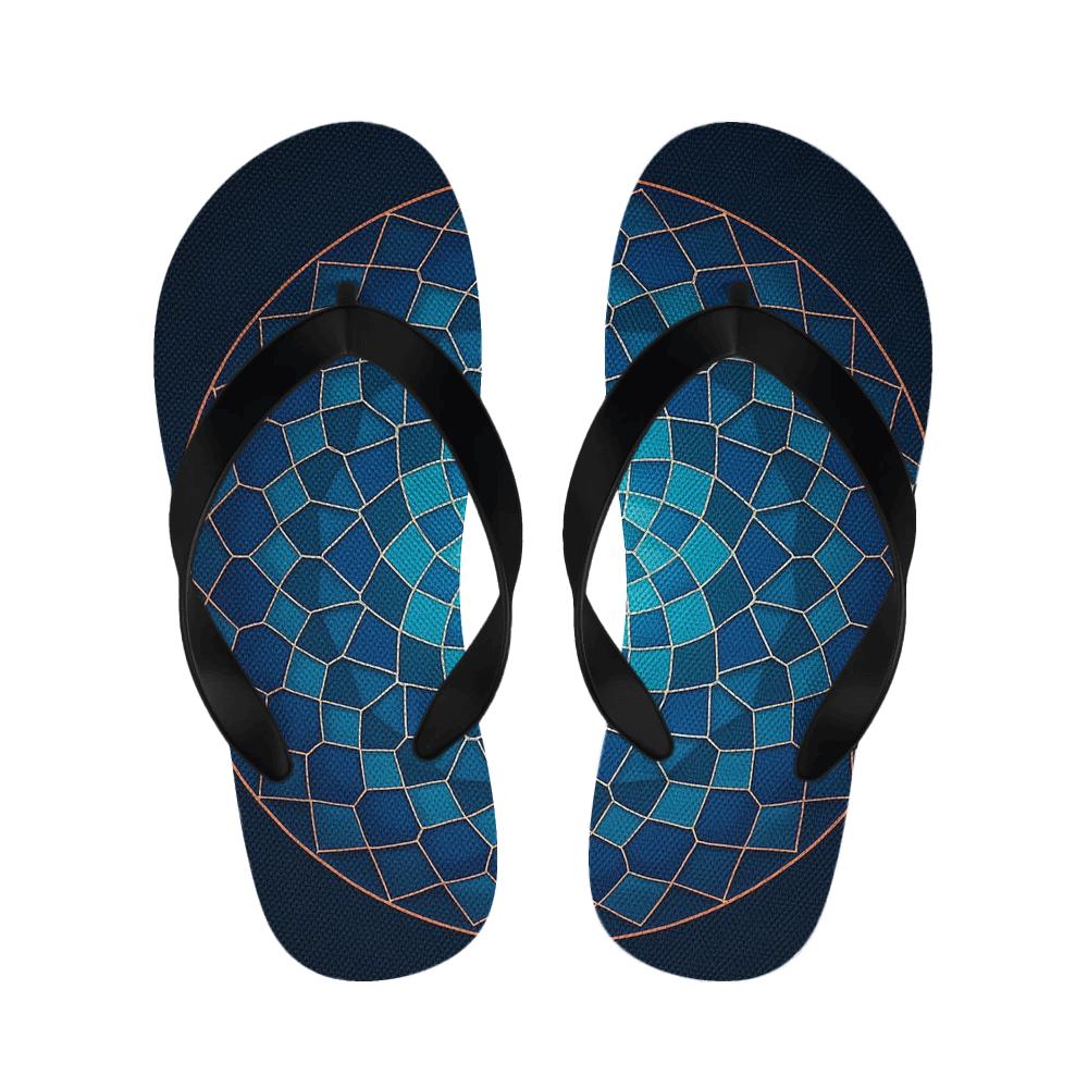 Prismatic Orbit Lattice personalized cozy slippers