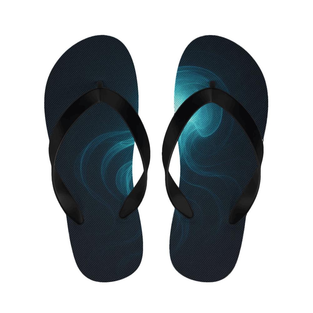 Luminescent Drift Of The Jellyfish warm fleece slippers