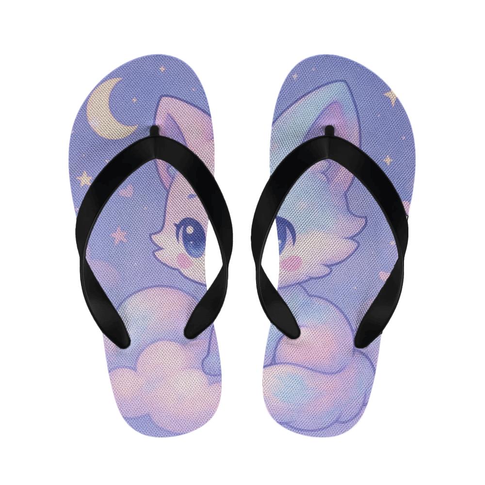 Cotton Candy Fox Dreams personalized cozy slippers