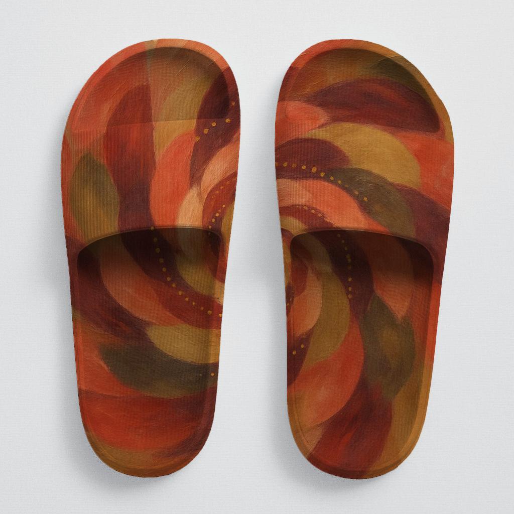 Camellia Pulse Spiral personalized slide sandals