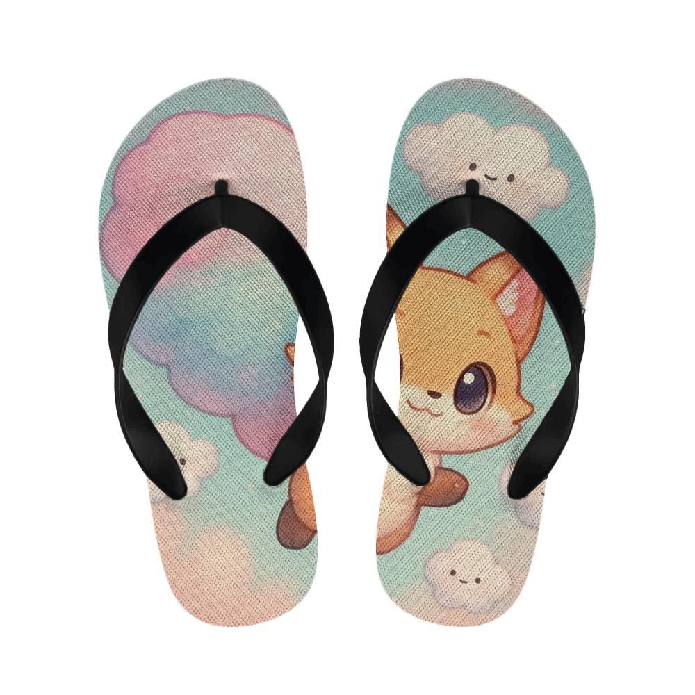 Cotton Candy Fox Float stylish house slippers