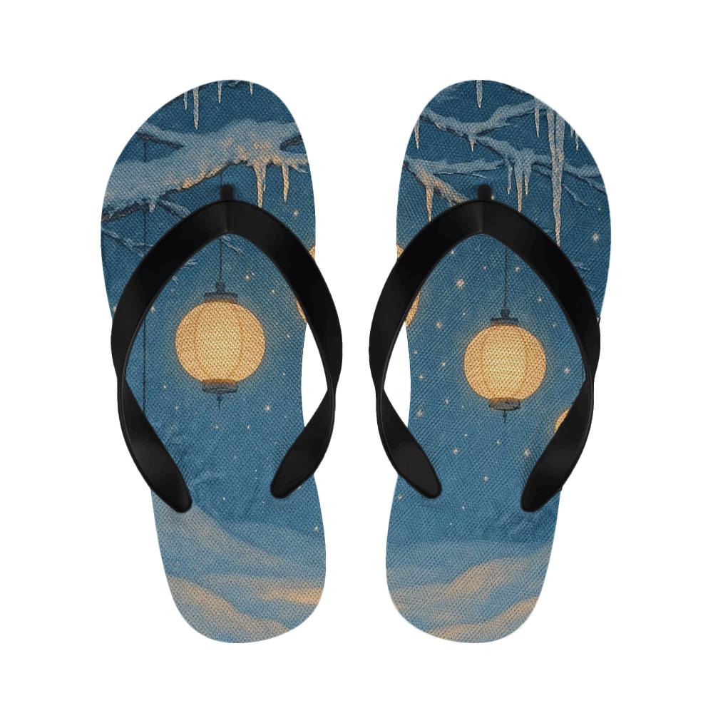 Winter Lantern Starlight designer logo slippers