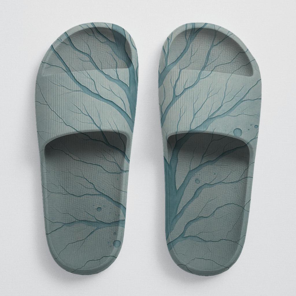 Fractured Current Lattice personalized slide sandals