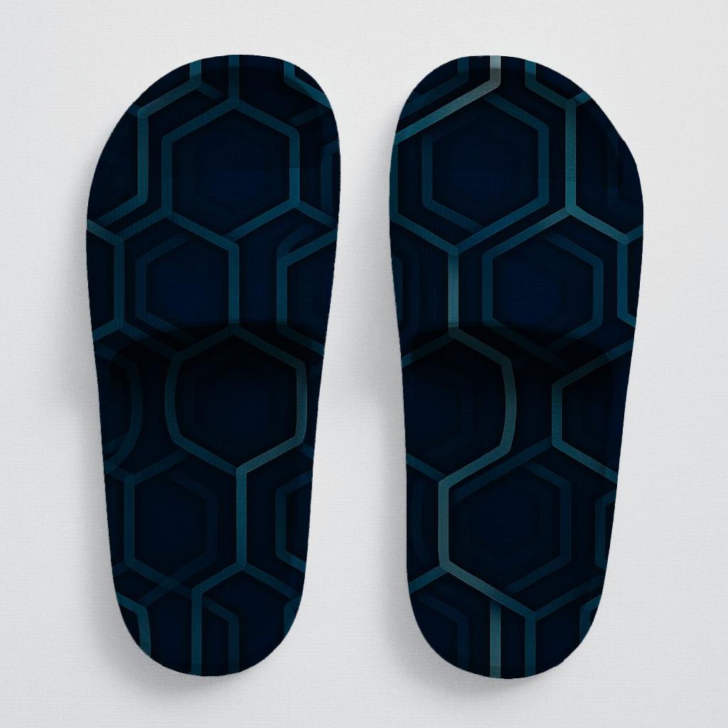 Rotating Hex Weave Orbit unique printed slides