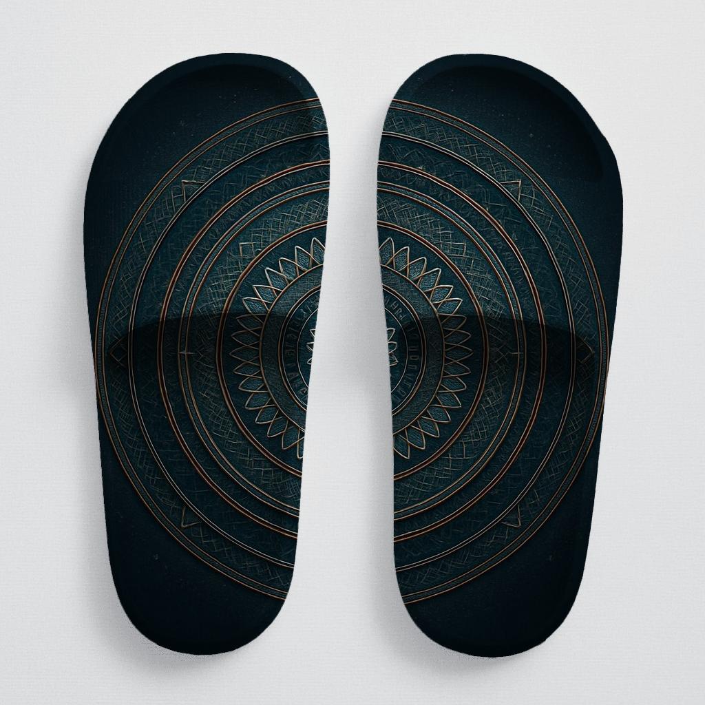 Nebula Filigree Compasswheel sporty rubber slides