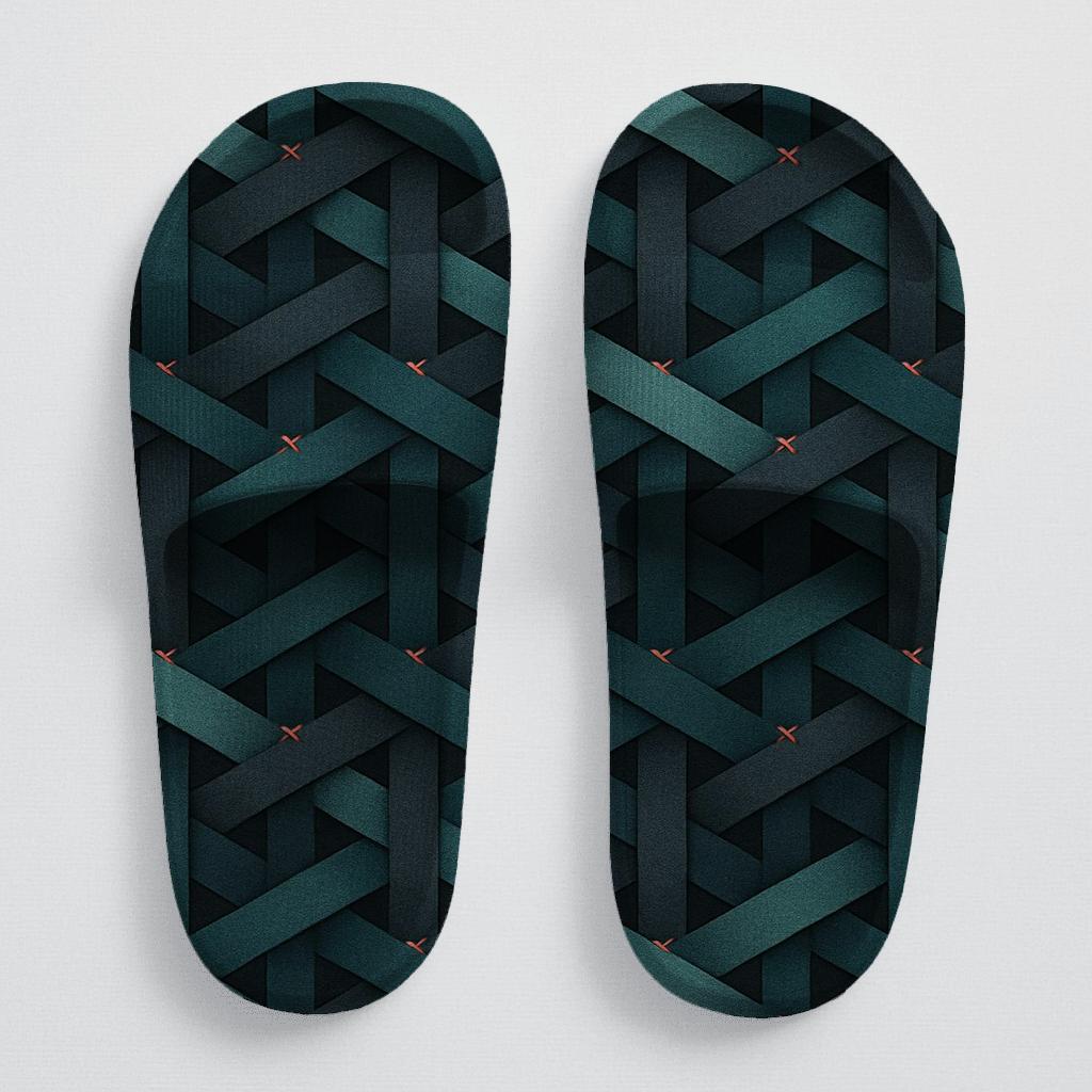 Hex Weave Gradient Tessellation unique printed slides