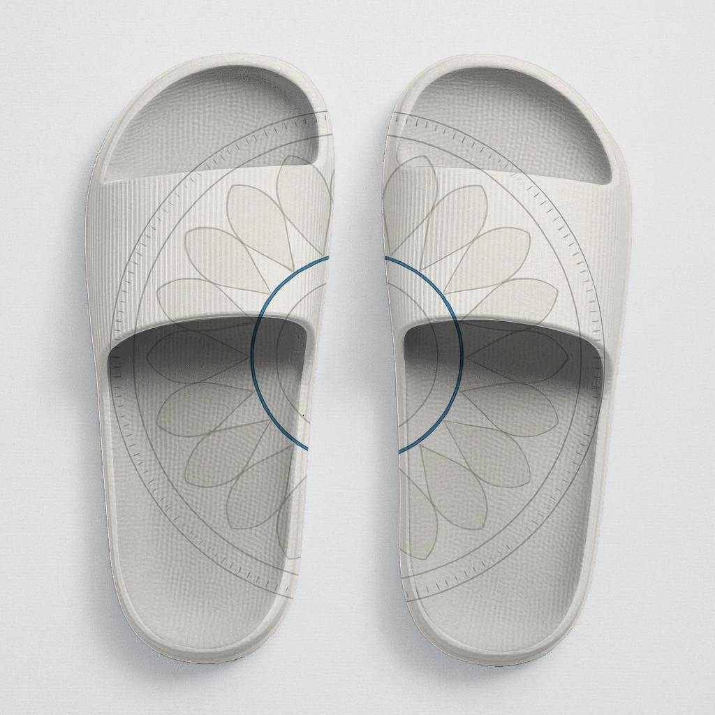 Minimal Orbit Petal Array stylish pool slides