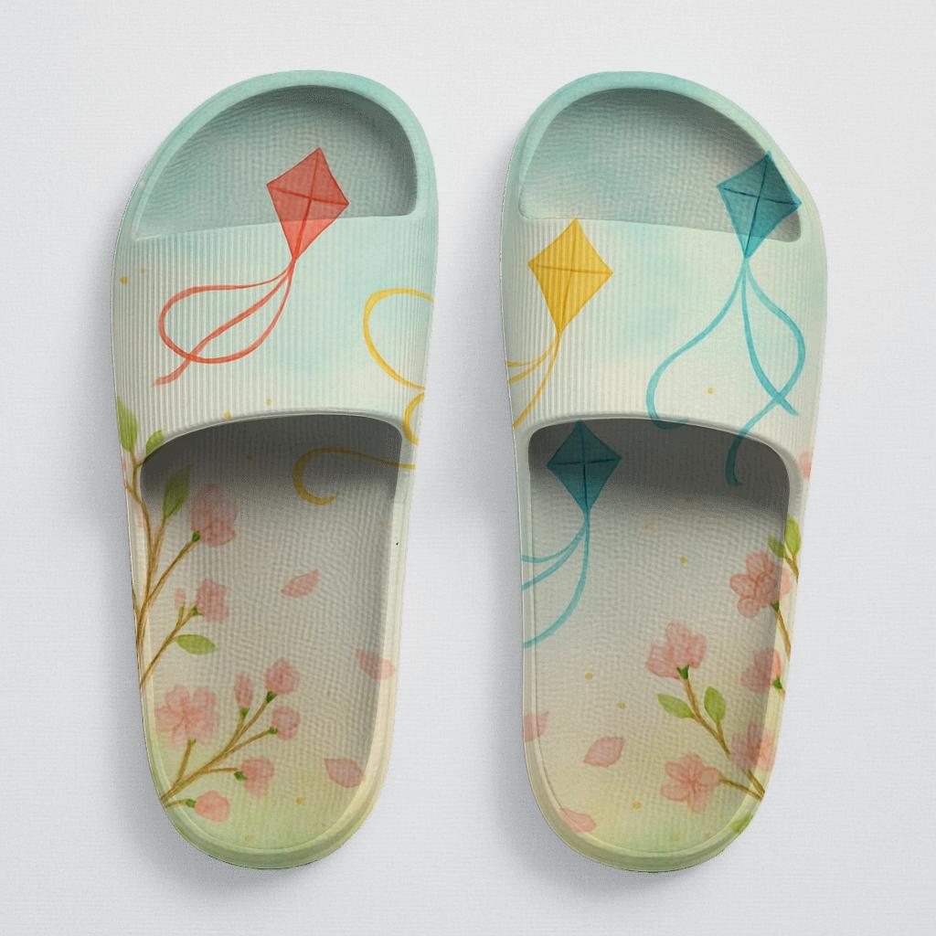 Spring Equinox Ribbon Kite Parade unique printed slides