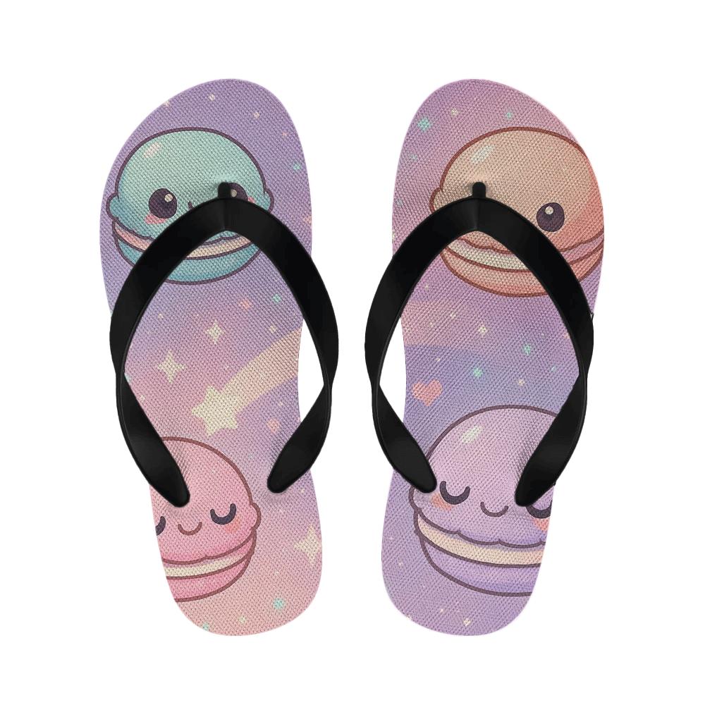 Cosmic Macaron Comet Parade comfortable indoor slippers