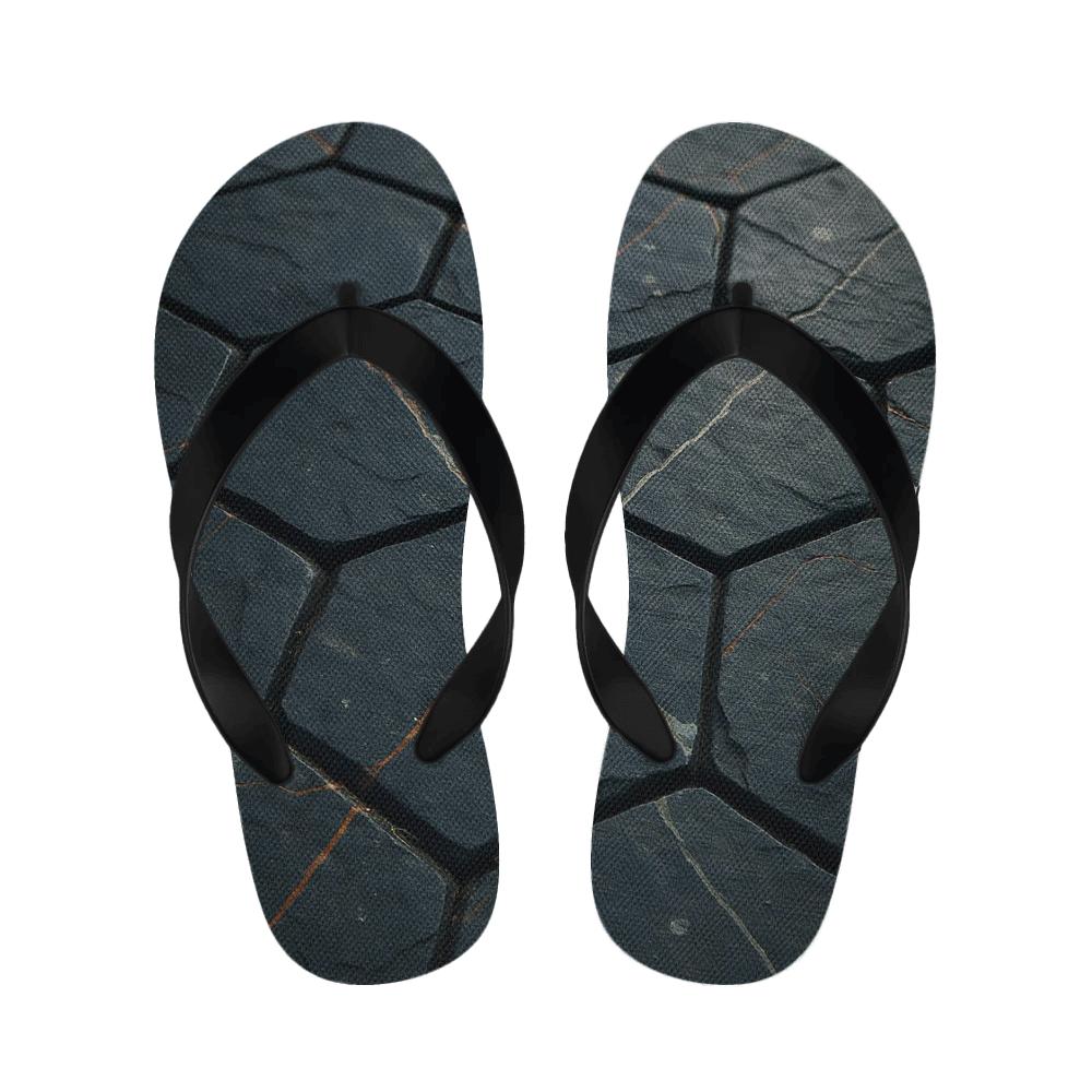 Basalt Vein Tessellation designer logo slippers