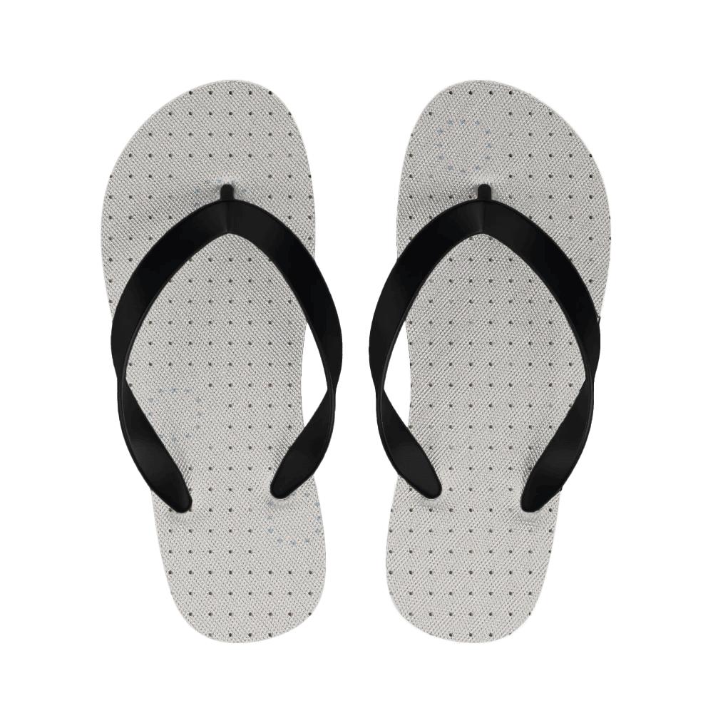 Microdot Orbit Grid Quiet personalized cozy slippers