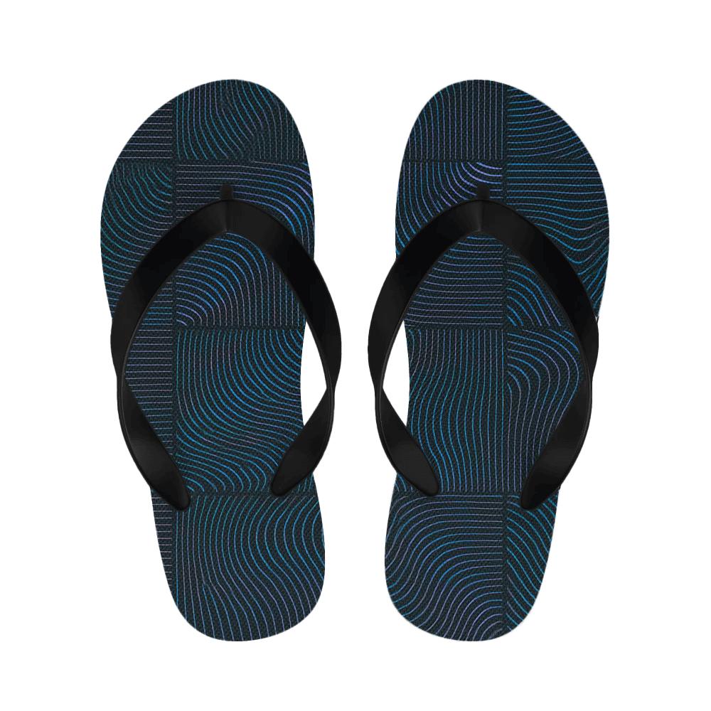 Moire Nebula Gridwarp warm fleece slippers