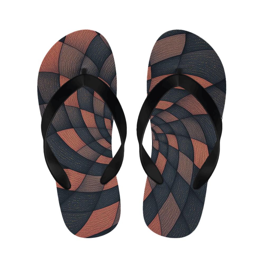 Orchid Spiral Signal Weave custom slippers