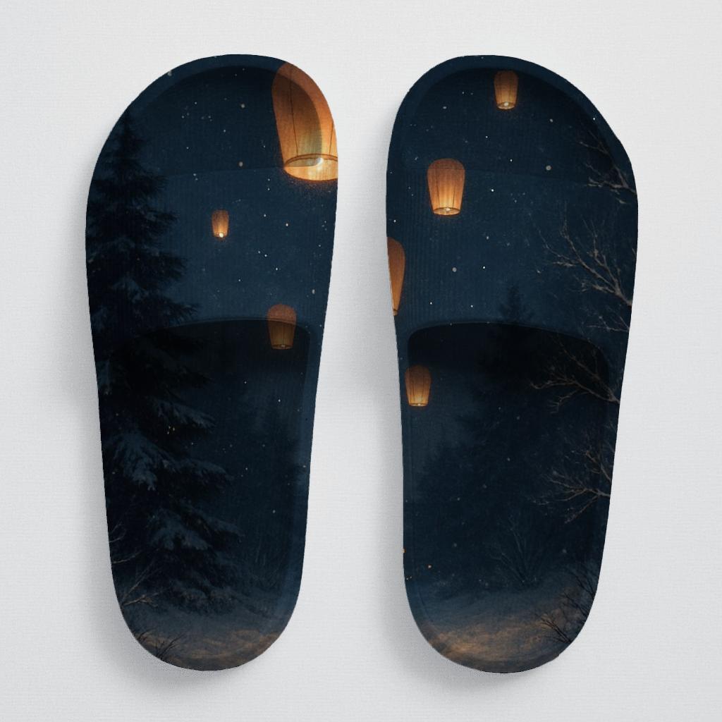 Lantern Festival Snowfall Glow stylish pool slides