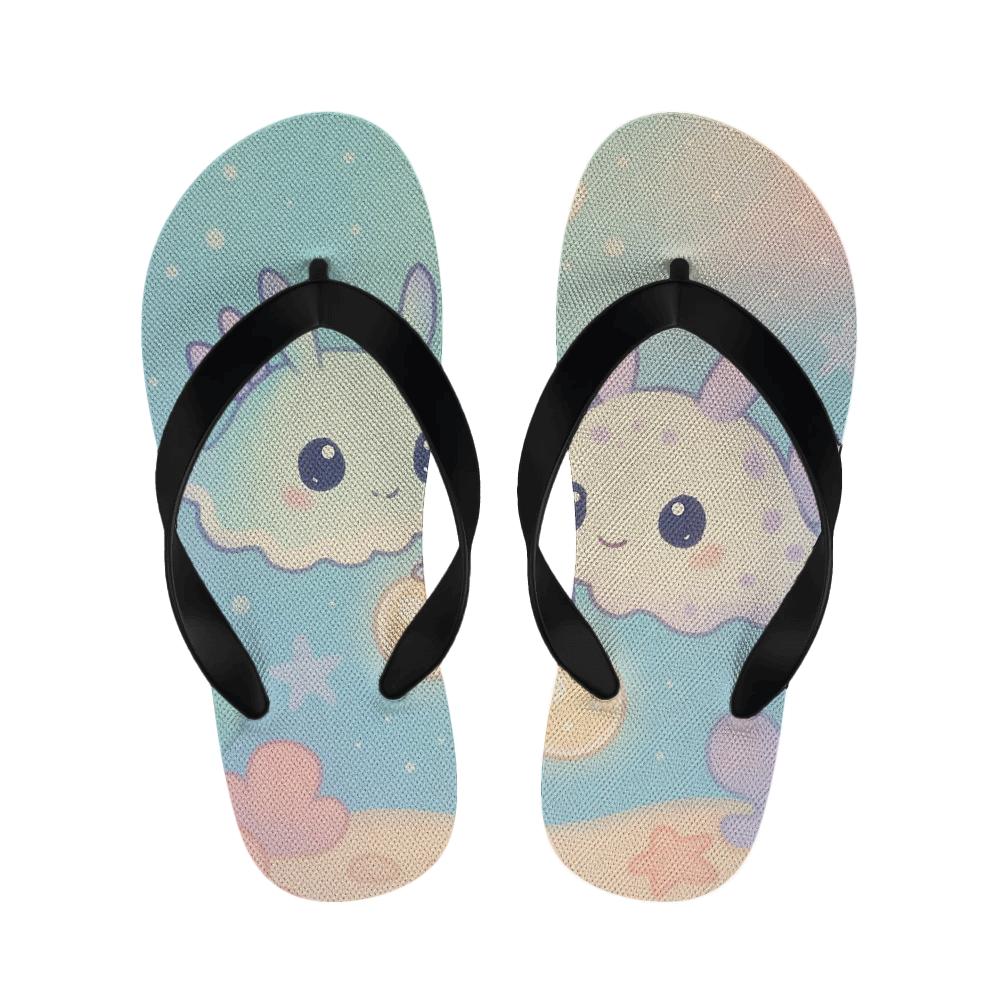 Pastel Lantern Sea Slugs personalized cozy slippers