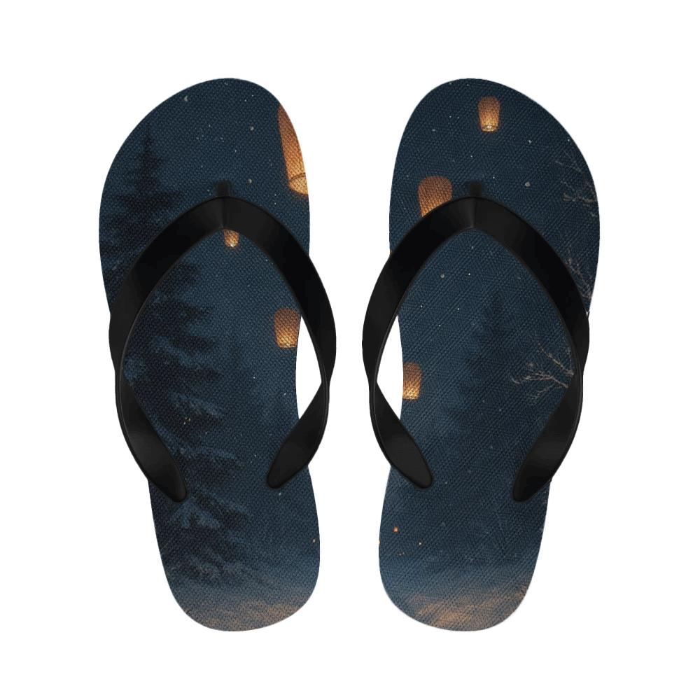 Lantern Festival Snowfall Glow soft sole slippers