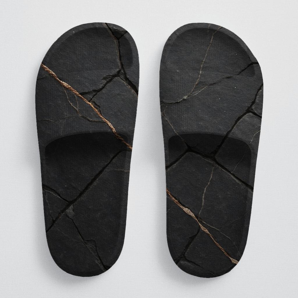 Basalt Vein Tessellation comfortable casual slides