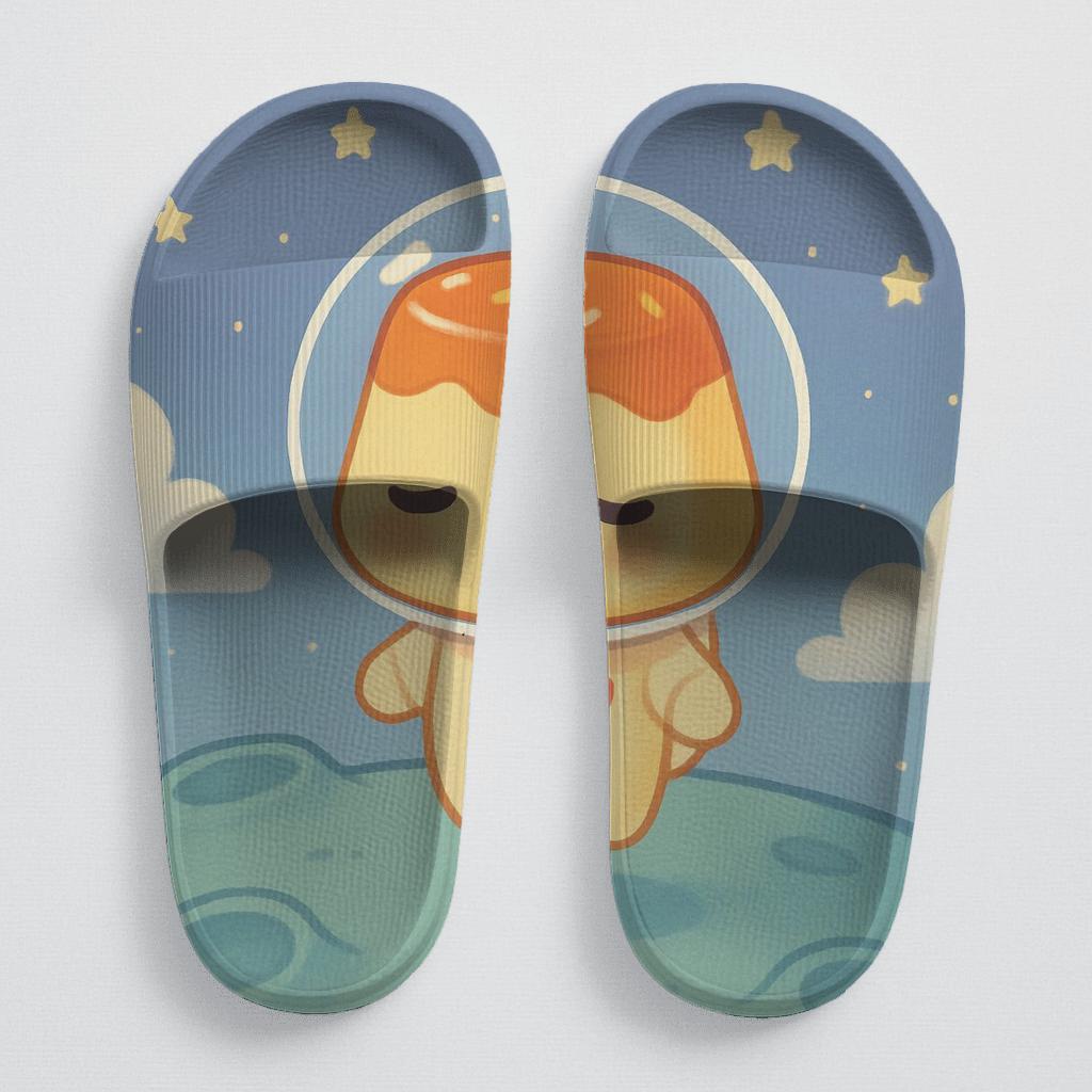 Cosmic Pudding Astronaut personalized slide sandals