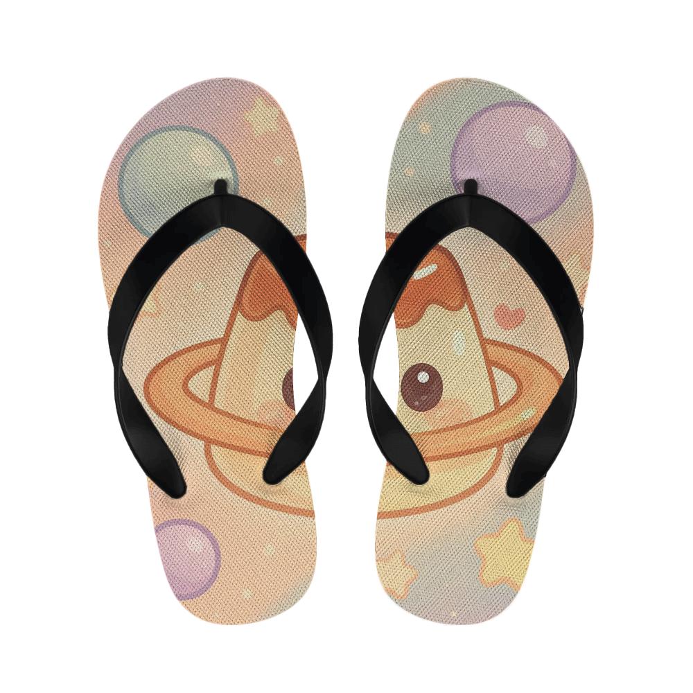 Pastel Planet Pudding Pals soft sole slippers