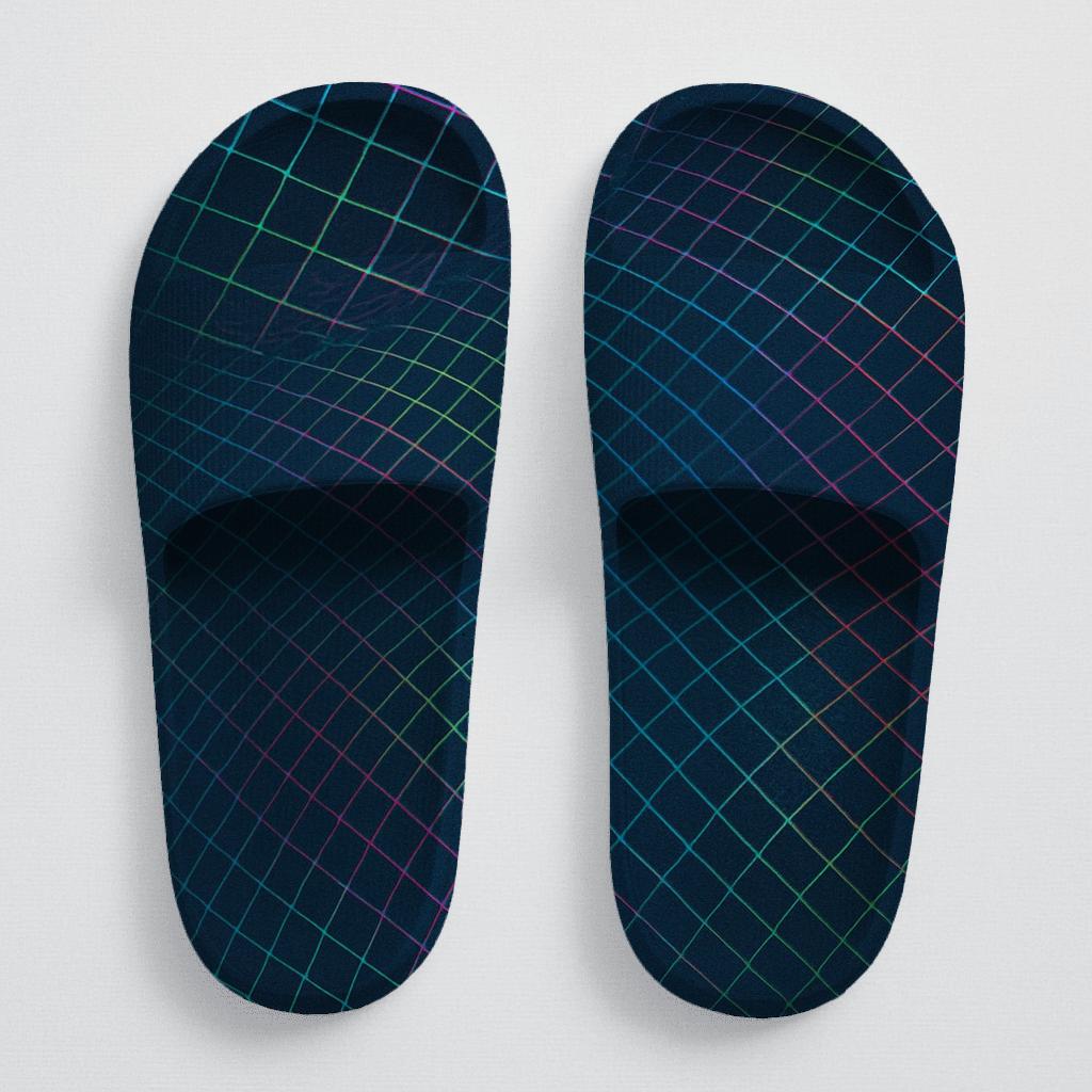 Prismatic Moire Lattice Sweep unique printed slides