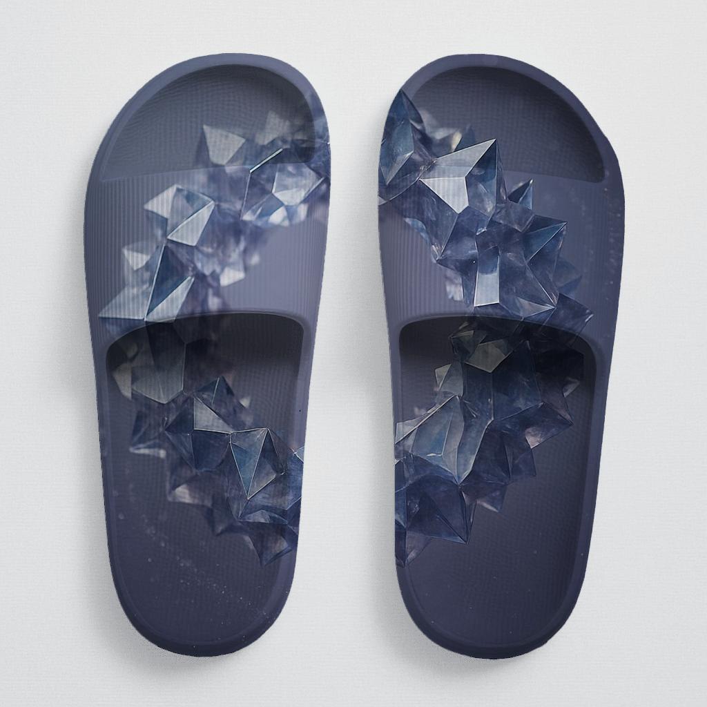 Mineral Facet Halo Drift sporty rubber slides