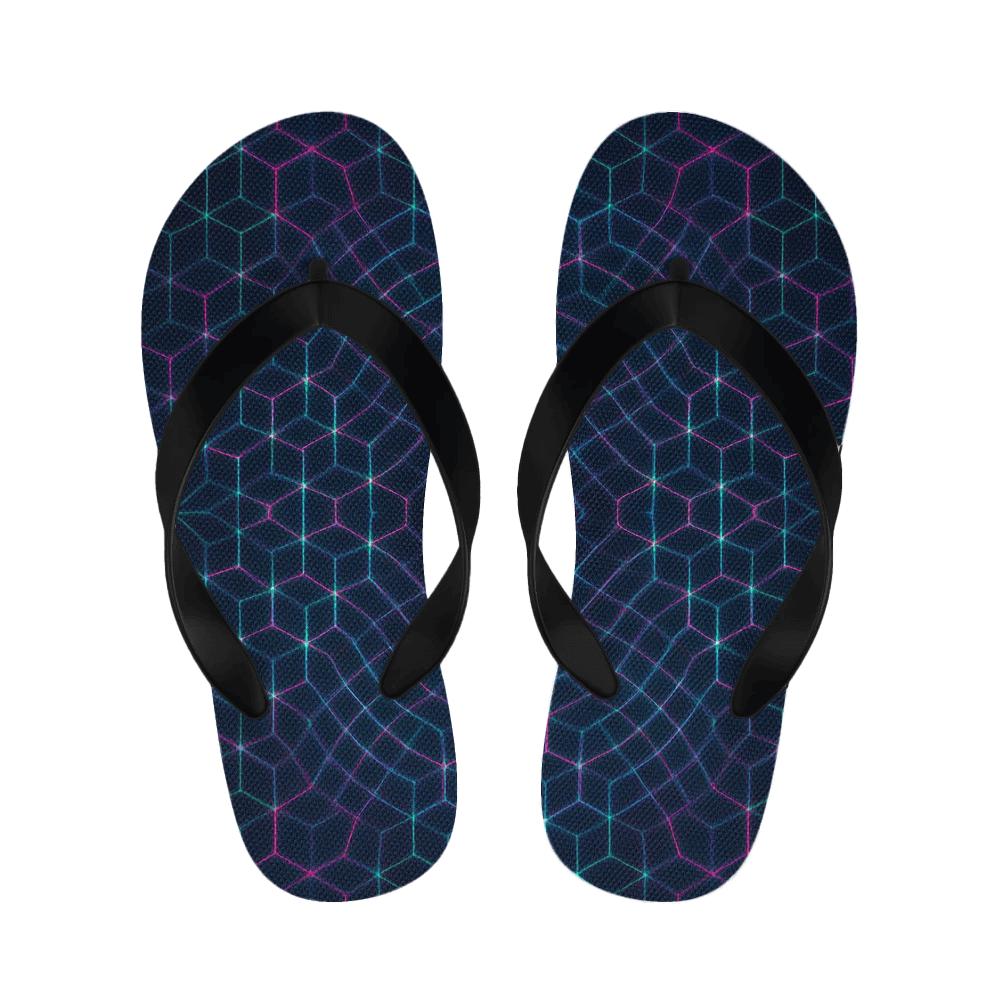 Moire Lattice Flux Tapestry stylish house slippers