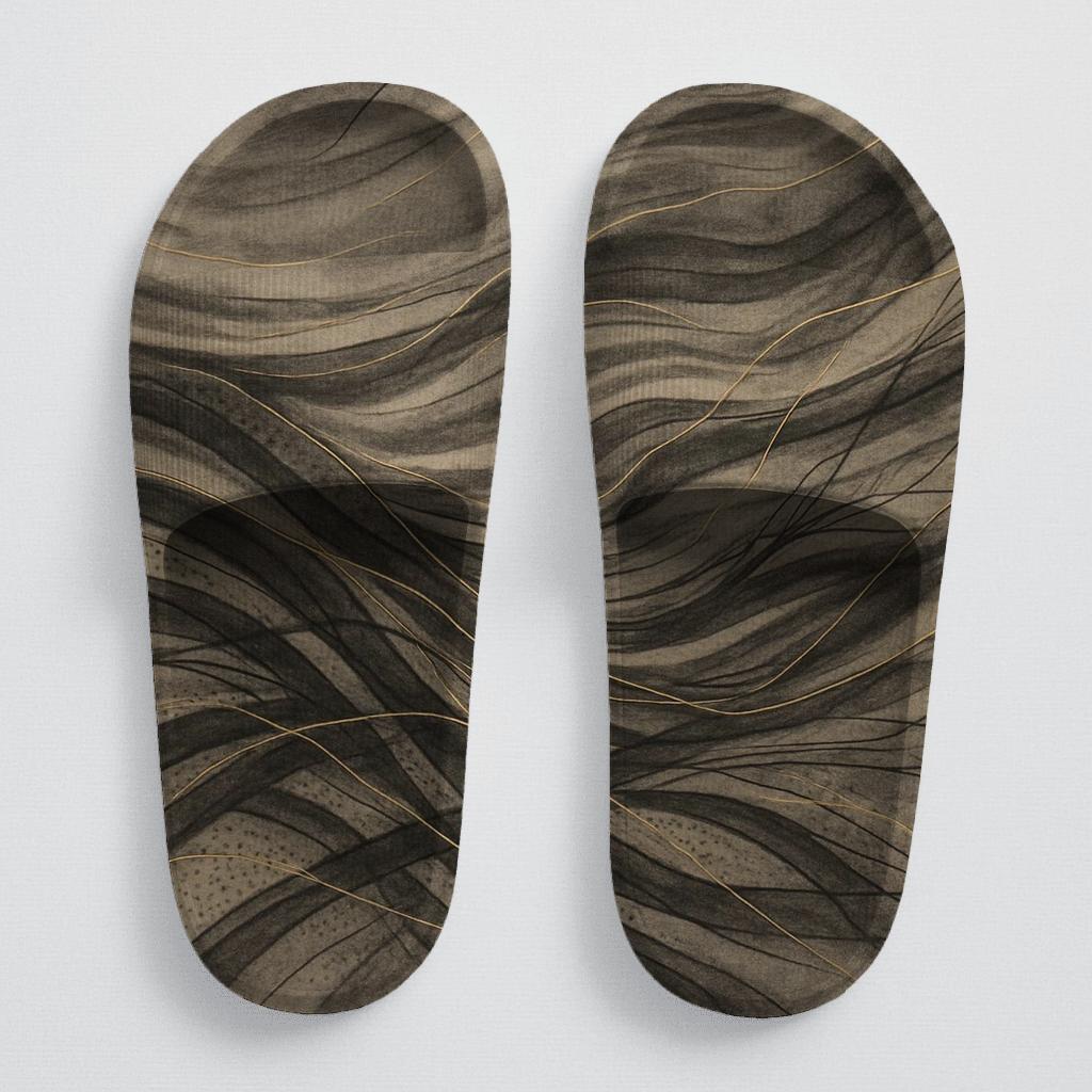 Wind Ripple Vein Weave personalized slide sandals
