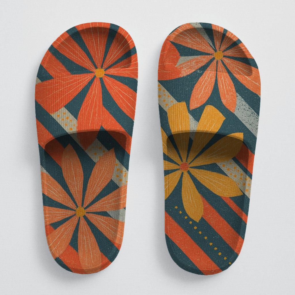 Nova Blossom Stripe Harmonics trendy summer slides