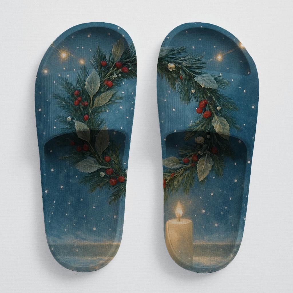 Lanternlit Winter Solstice Wreath stylish pool slides