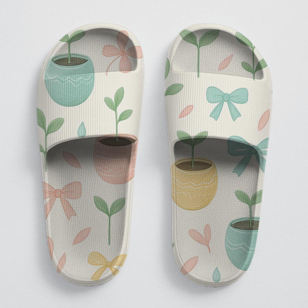 Spring Equinox Eggshell Garden Pattern designer logo slides