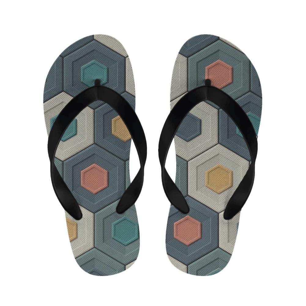 Hex Drift Microfacet Quilt stylish house slippers