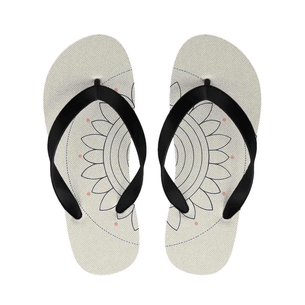 Minimal Orbit Petal Dial unique printed slipperscustom slippers