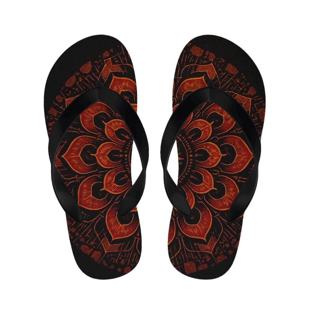 Ember Sunburst Petal Circuit comfortable indoor slippers