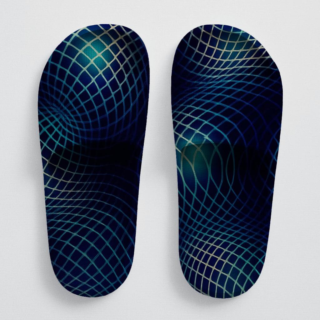 Moire Orbit Weave designer logo slides