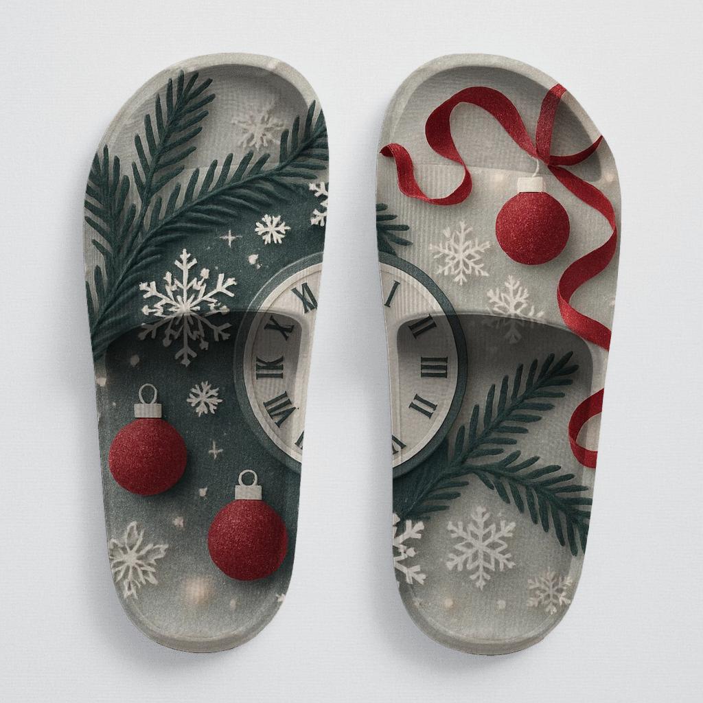 Frosted Evergreen Countdown Collage designer logo slides