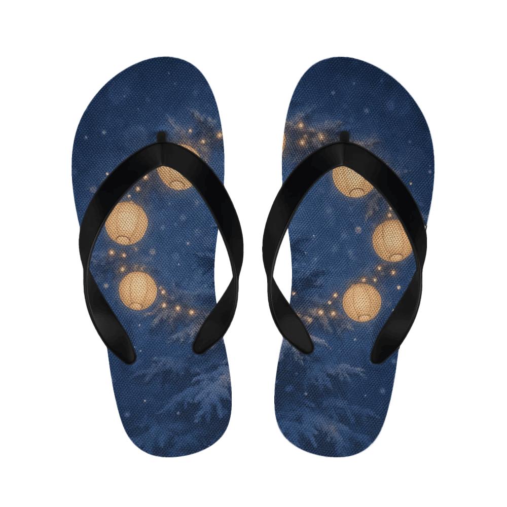 Winter Solstice Lantern Halo custom slippers