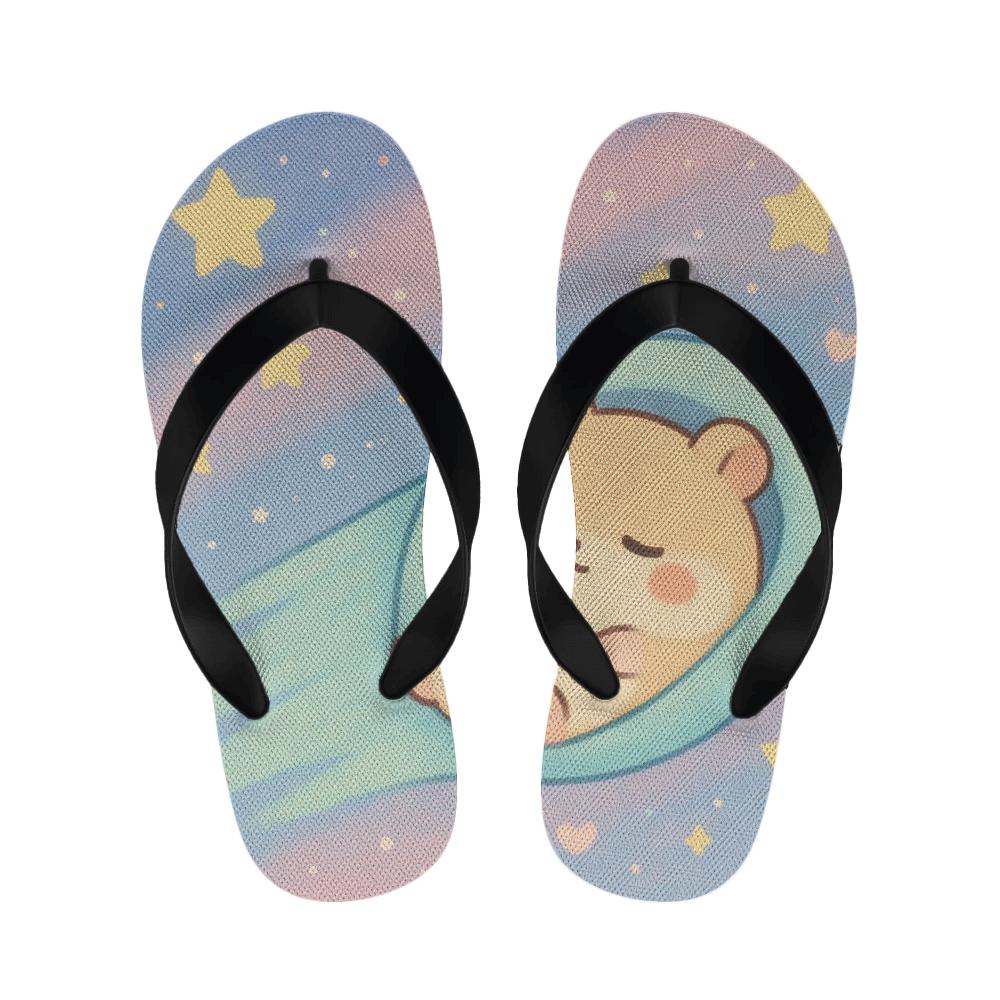 Pastel Comet Hamster Sleepover warm fleece slippers