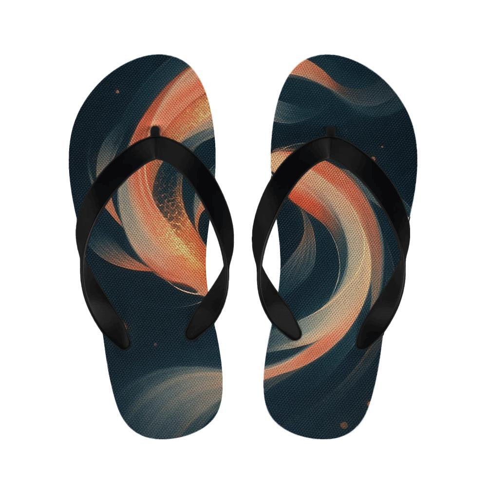 Koi Comet Ribbon Drift personalized cozy slippers