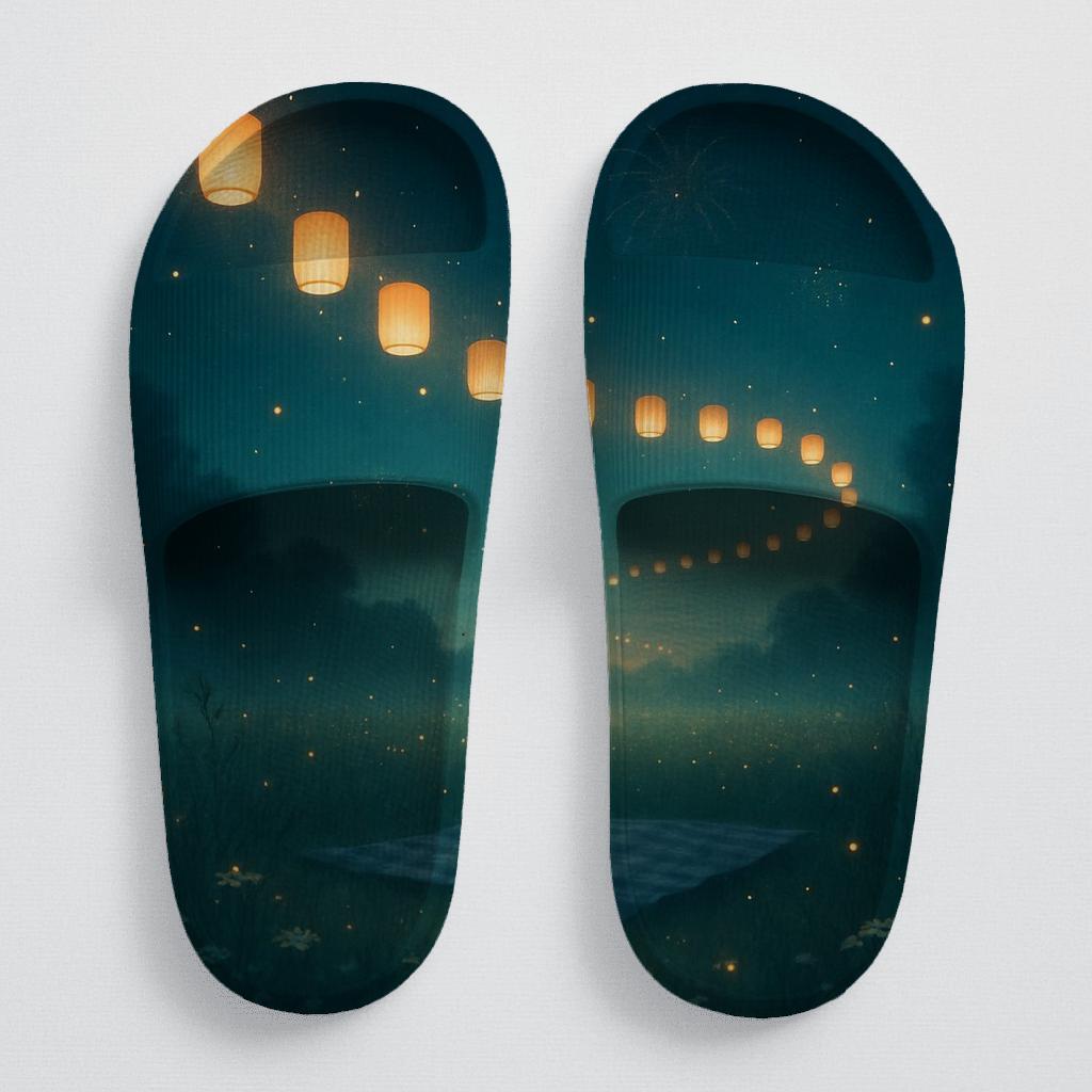 Midsummer Firefly Lantern Drift trendy summer slides