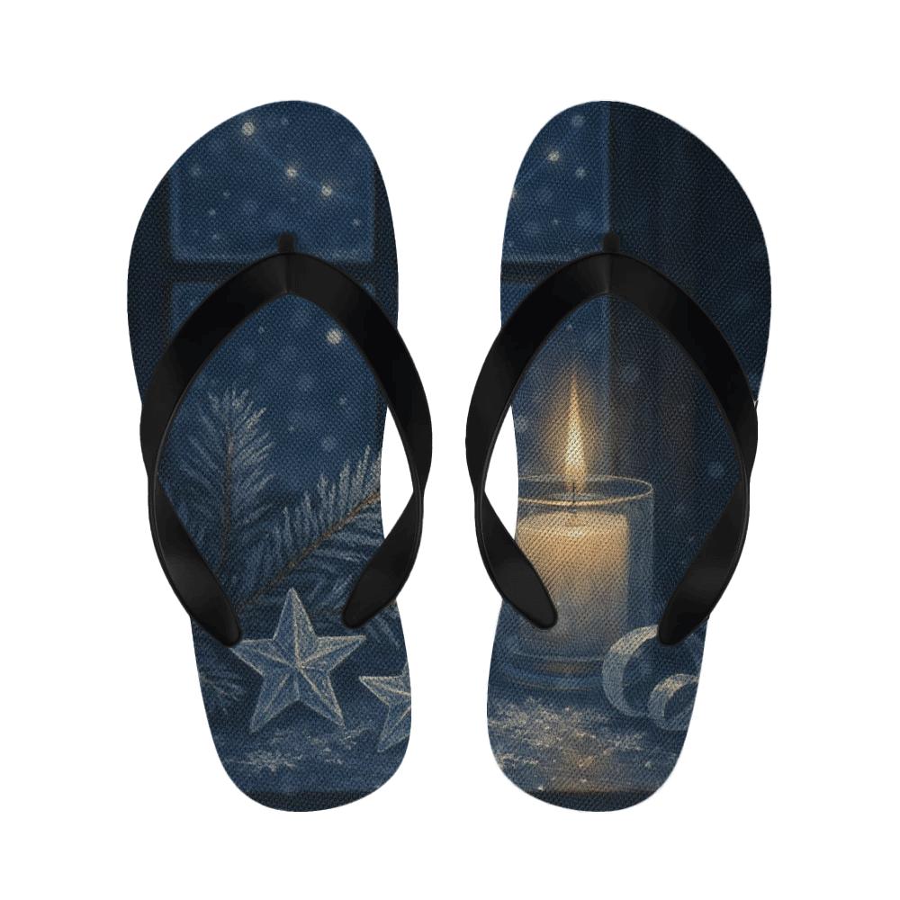 Winter Solstice Star Ornament Drift unique printed slippers