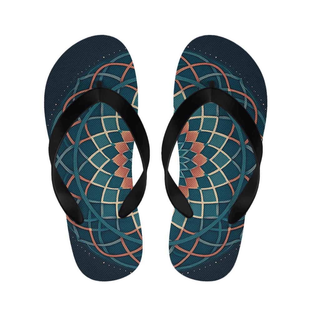 Nebula Lattice Rosette stylish house slippers