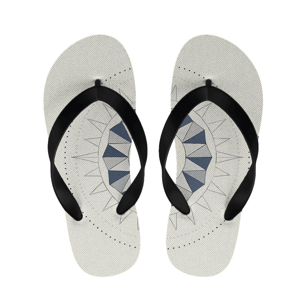 Polar Prism Sunwheel designer logo slippers