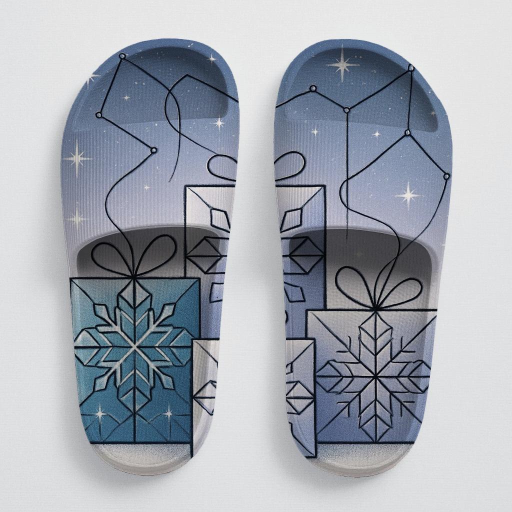 Frost Giftwrap Constellation soft footbed slides