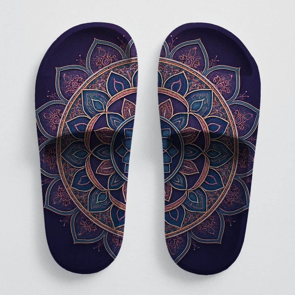 Prismatic Orbit Filigree stylish pool slides