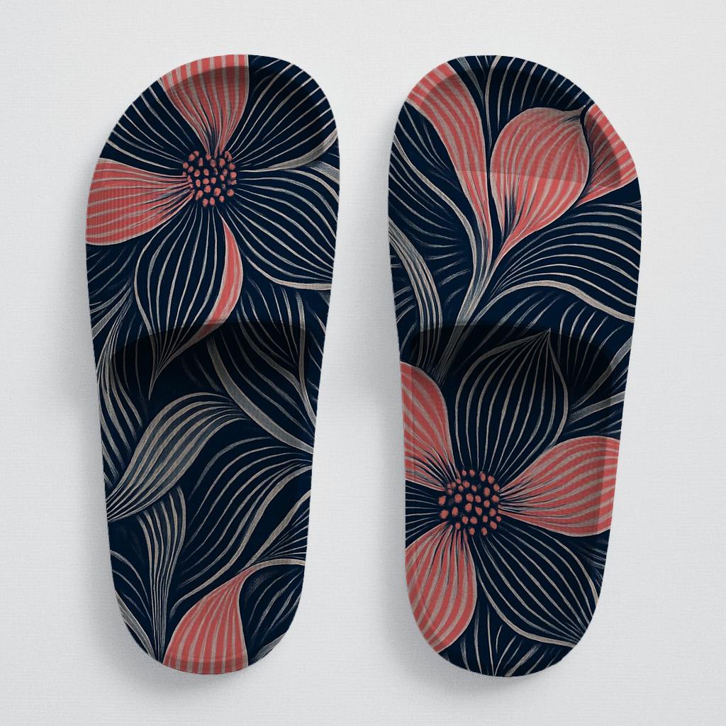 Poppy Petal Interference Weave designer logo slides