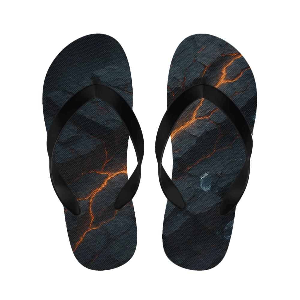 Basalt Vein Luminescence personalized cozy slippers
