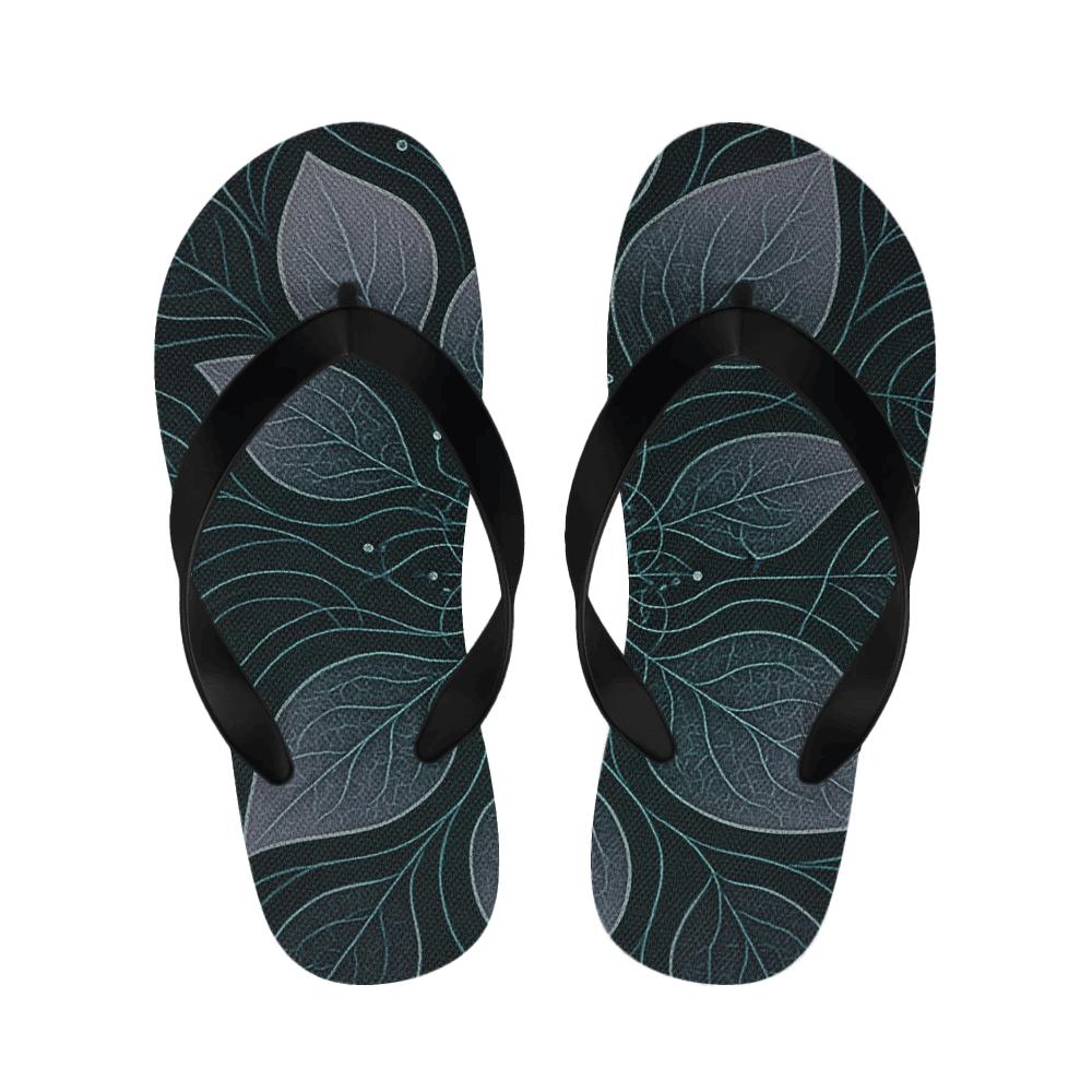 Orchid Vein Fractal Circuit designer logo slippers