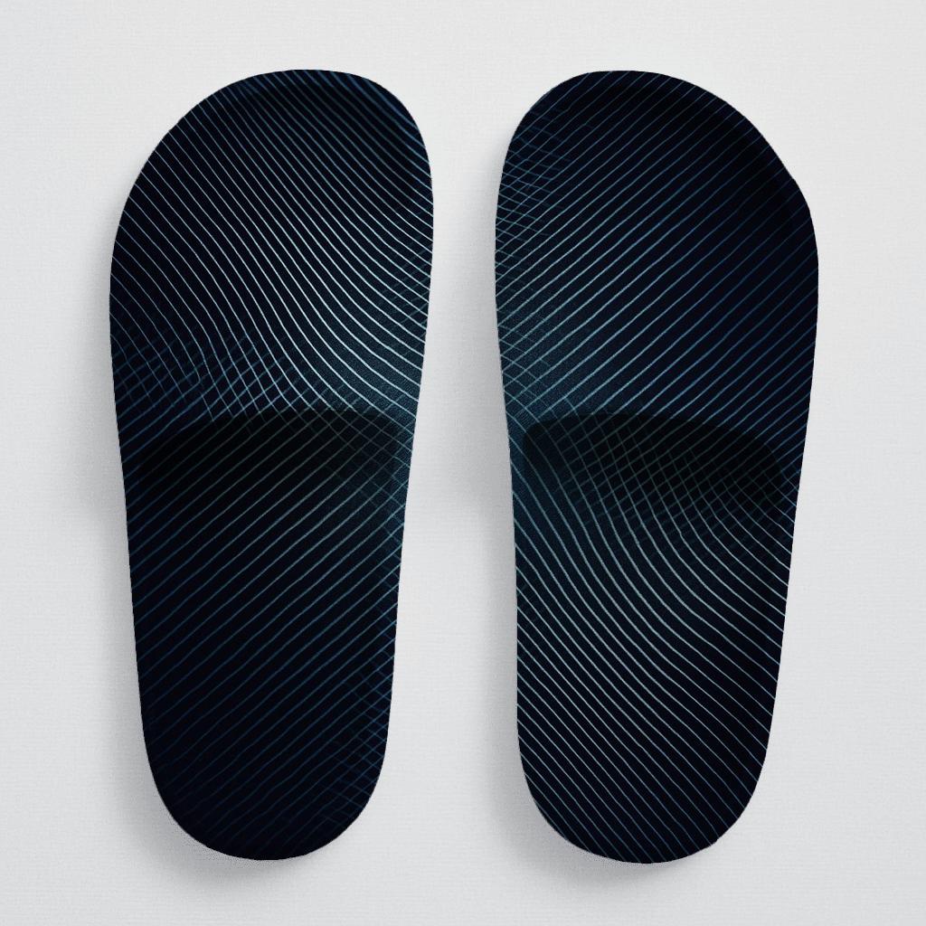 Moire Orbit Weave comfortable casual slides